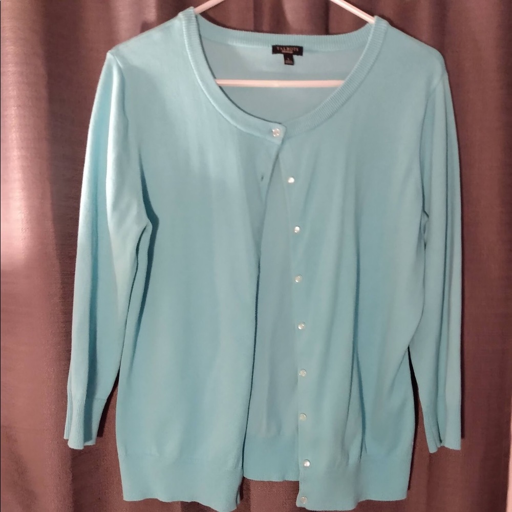 Sky Blue Talbots Cardigan Sweater